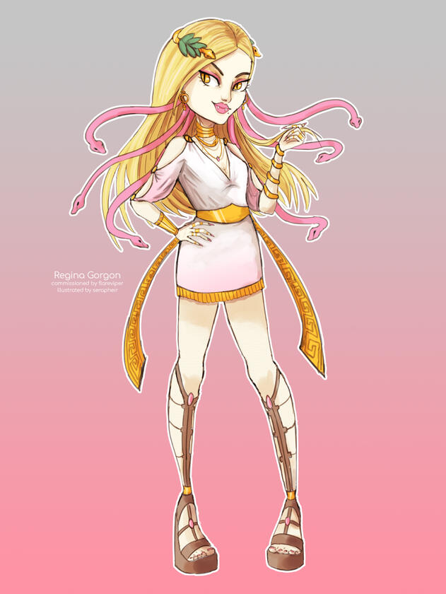 Regina Gorgon Character Design Final Regina Gorgon Character Design Final