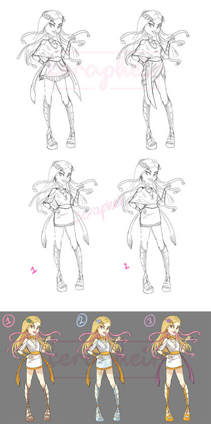 Regina Gorgon Character Design Refinements