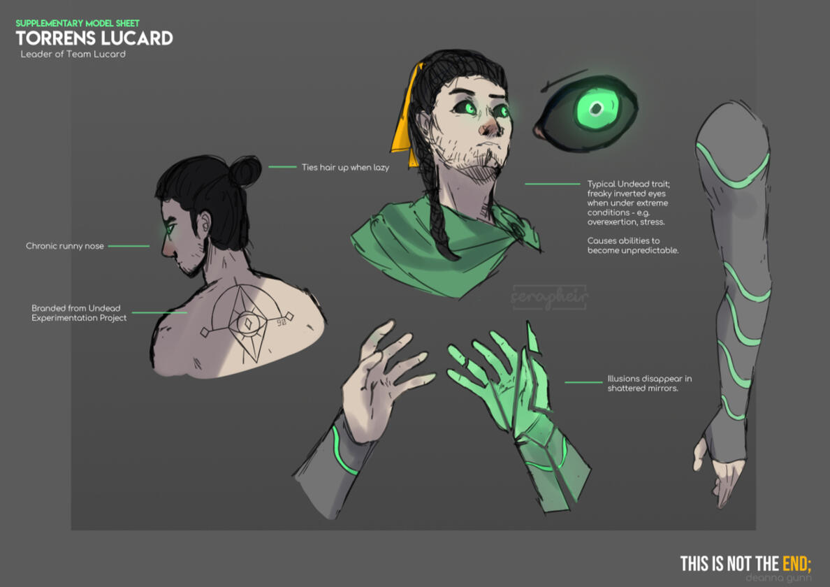 Torrens Lucard Character Sheet (This Is Not The End;) Torrens Lucard Character Sheet (This Is Not The End;)