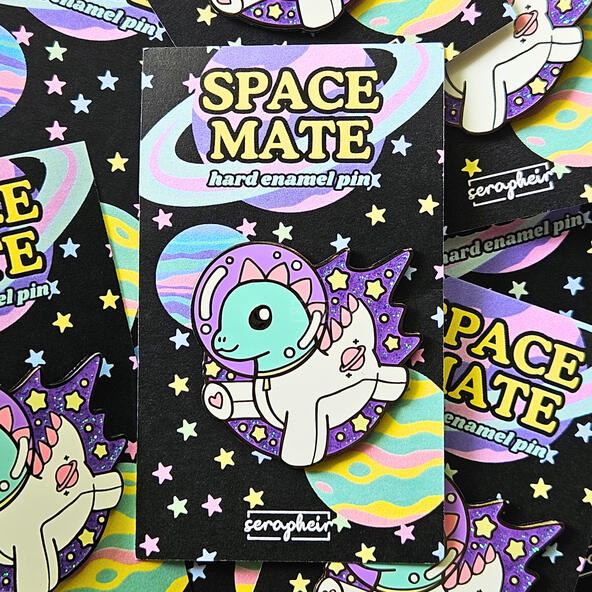 Space Mate Enamel Pin Space Mate Enamel Pin