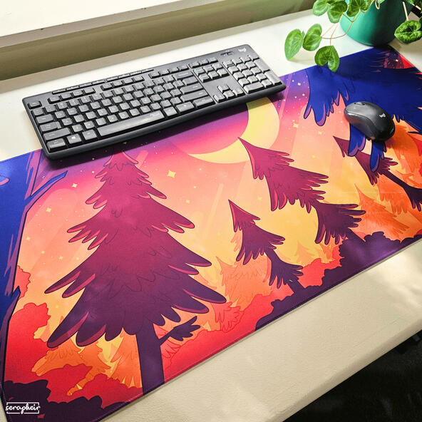 Mysterious Forest Deskmat Mysterious Forest Deskmat